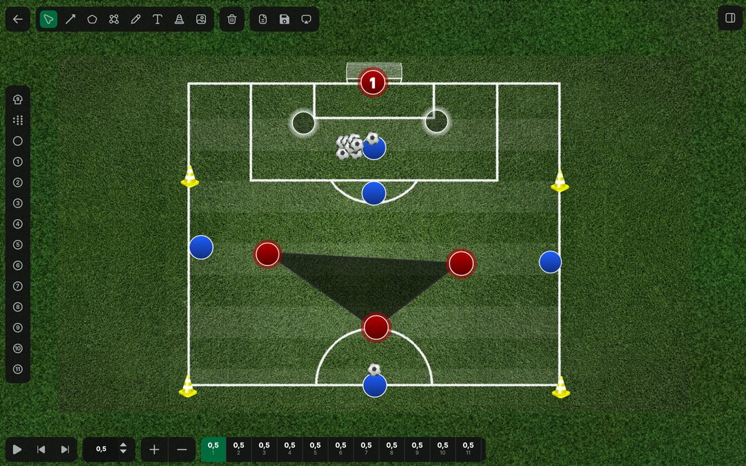 O quadro tático mais fácil de usar no mundo do desporto