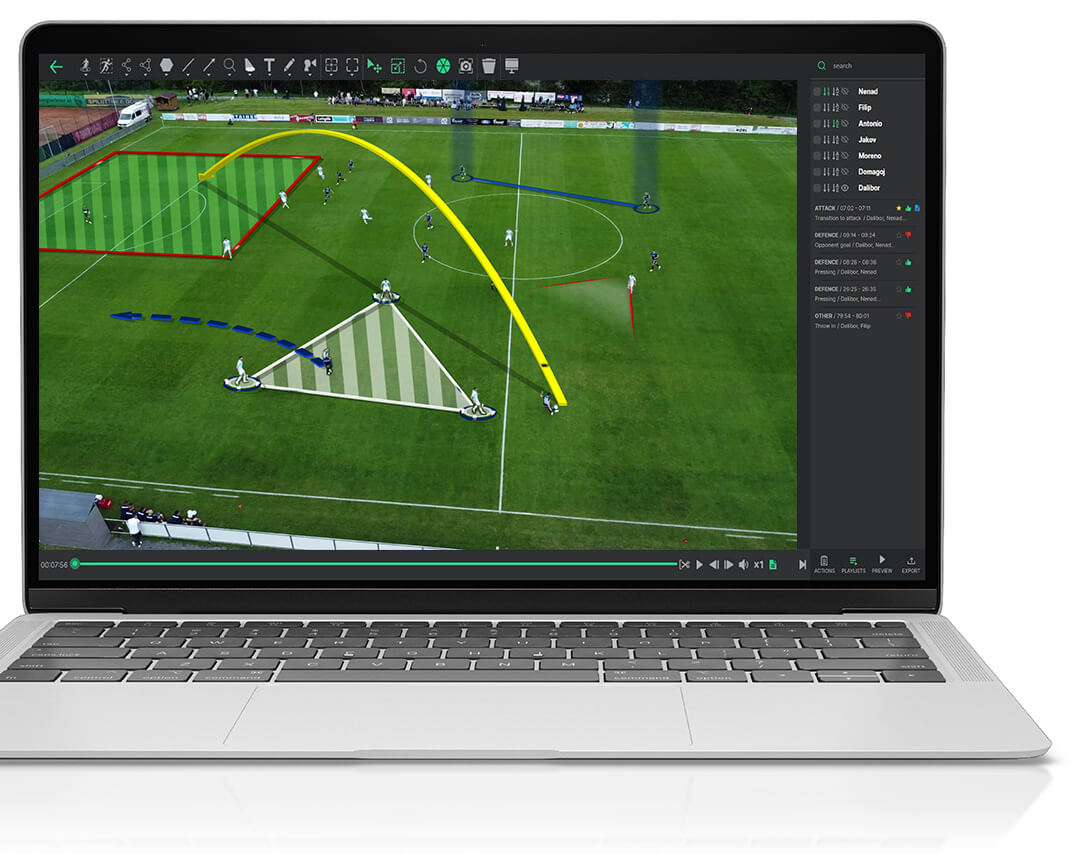 Tag actions and players easily