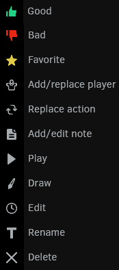 timeline features - Once Sport Analyser