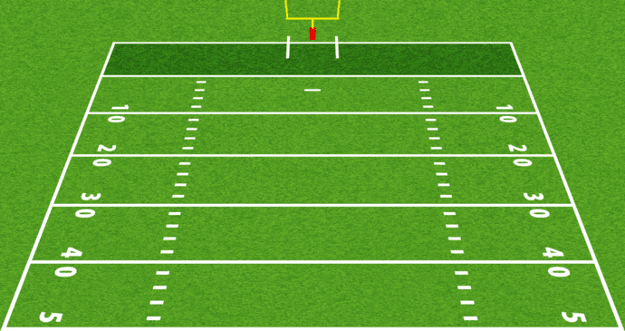 American Football 3D Half Field Once Sport Analyser