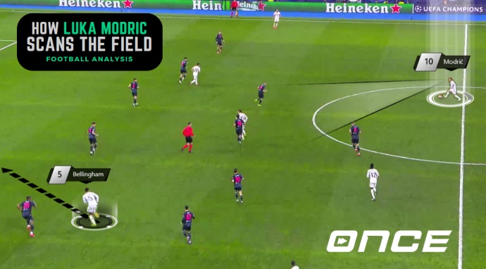 Football Analysis: How Luka Modric Scans the Field