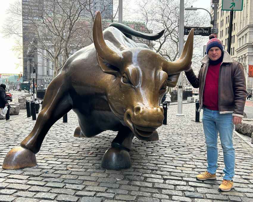 Charging Bull on Wall Street in New York