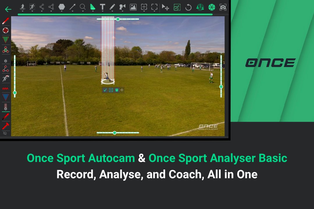 Once Sport Autocam Now Comes with Once Sport Analyser Basic – Record, Analyse, and Coach, All in One